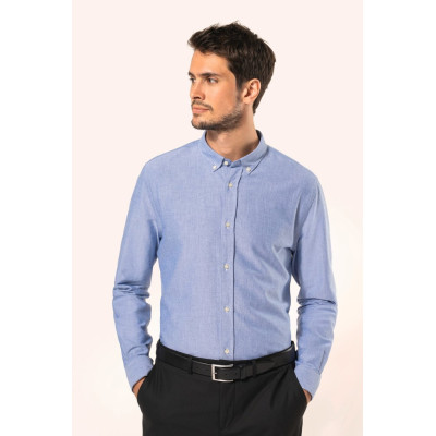 Men Oxford Long-Sleeved Shirt